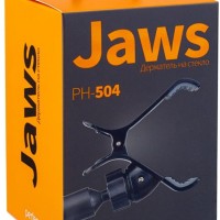 Держатель в автомобиль на стекло Perfeo PH-504 до 6" прищепка черный