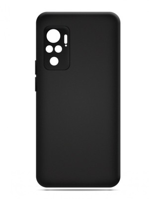 Чехол-накладка для Xiaomi Redmi 10 силикон матовый черный Чехол-накладка для Xiaomi Redmi 10 силикон матовый черный