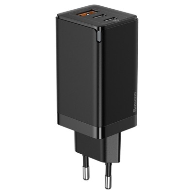 Сетевое зар. устр. Baseus GaN2 Pro Quick Charger 1USB+2C 65W (CCGAN2P-B01) черное Сетевое зар. устр. Baseus GaN2 Pro Quick Charger 1USB+2C 65W (CCGAN2P-B01) черное