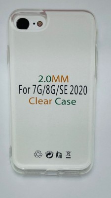 Чехол-накладка силикон 2.0мм i-Phone 7/8/SE (2020) прозрачный Чехол-накладка силикон 2.0мм i-Phone 7/8/SE (2020) прозрачный