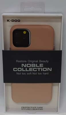 Накладка для i-Phone 11 Pro K-Doo Noble кожаная пудро Накладка для i-Phone 11 Pro K-Doo Noble кожаная пудро