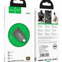 Переходник Hoco UA19 Type-C на HDMI 4K серый