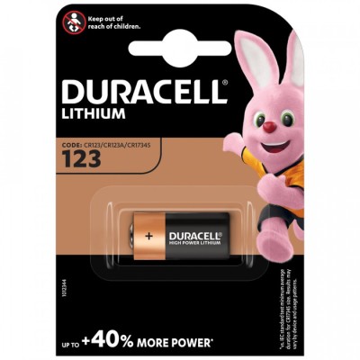 Литиевый элемент питания Duracell CR123A/BL1 Литиевый элемент питания Duracell CR123A/BL1