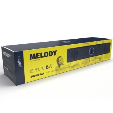 Колонка Perfeo Melody Sound Bar 6Вт (RMS) (PF-A4435) черная Колонка Perfeo Melody Sound Bar 6Вт (RMS) (PF-A4435) черная