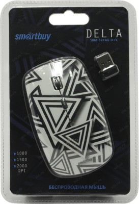 Мышь беспроводная Smartbuy 327AG USB/DPI 1000-1500-2000/4 кнопки/2AAA (SBM-327AG-D-FC) Мышь беспроводная Smartbuy 327AG USB/DPI 1000-1500-2000/4 кнопки/2AAA (SBM-327AG-D-FC)
