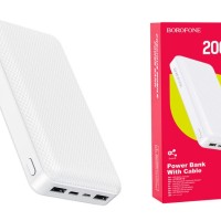 Powerbank Borofone BJ3A 20000mAh 2USB/Type-C/Lightning белый
