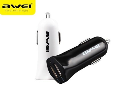 Автомобильное заряд. устр. Awei 2USB 3.4A C-300, черное Автомобильное заряд. устр. Awei 2USB 3.4A C-300, черное