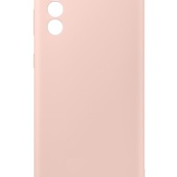 Накладка для Samsung Galaxy S21FE Silicone cover без логотипа пудро