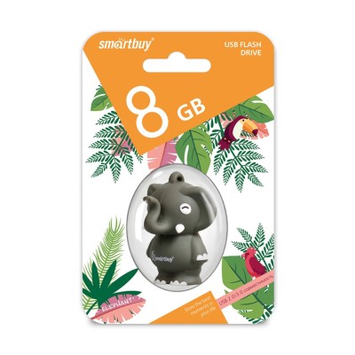 USB флеш накопитель Smartbuy 8GB Wild series Слон (SB8GBElpht G) USB флеш накопитель Smartbuy 8GB Wild series Слон (SB8GBElpht G)