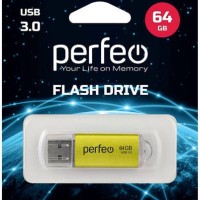 USB флеш накопитель Perfeo 64GB C14 золотистый