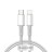 Кабель-зарядка Type-C на Lightning Baseus High Density Braided 20W 1м (CATLGD-02) белый