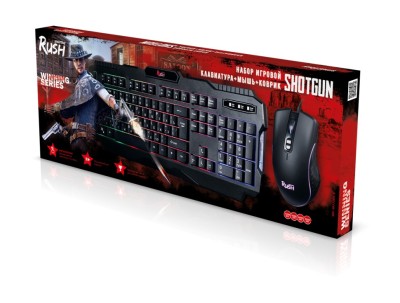 Проводной комплект клавиатура+мышь+коврик Smartbuy RUSH Shotgun черный (SBC-307728G-K) Проводной комплект клавиатура+мышь+коврик Smartbuy RUSH Shotgun черный (SBC-307728G-K)
