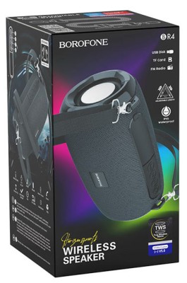 Bluetooth колонка Borofone BR4 Horizon sports IPX5 TWS V5.0 чёрный Bluetooth колонка Borofone BR4 Horizon sports IPX5 TWS V5.0 чёрный