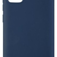 Накладка для Samsung Galaxy A02S/M02S Silicone cover темно-синяя