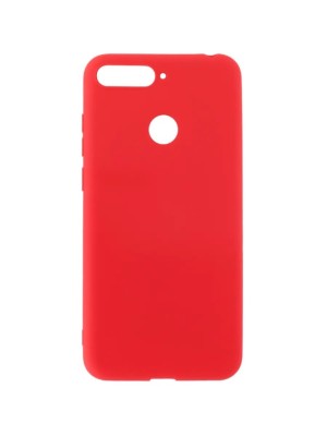 Накладка для Huawei Y6 Prime (2018)/CW 7A Prime/CX8E Silicone cover без логотипа красная Накладка для Huawei Y6 Prime (2018)/CW 7A Prime/CX8E Silicone cover без логотипа красная