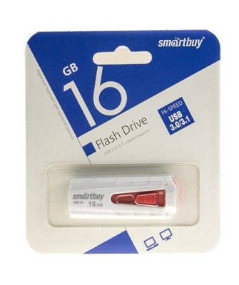 3.0 USB флеш накопитель Smartbuy 16GB Iron White/Red (SB16GBIR-W3) 3.0 USB флеш накопитель Smartbuy 16GB Iron White/Red (SB16GBIR-W3)