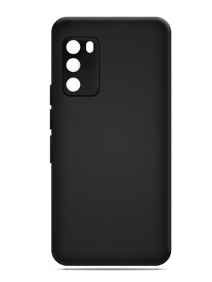 Чехол-накладка для Xiaomi Pocophone M3 силикон матовый чёрный Чехол-накладка для Xiaomi Pocophone M3 силикон матовый чёрный