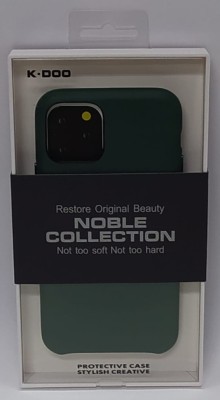 Накладка для i-Phone 11 Pro K-Doo Noble кожаная зеленая Накладка для i-Phone 11 Pro K-Doo Noble кожаная зеленая