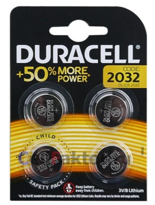 Литиевый элемент питания Duracell CR2032/BL4 Литиевый элемент питания Duracell CR2032/BL4