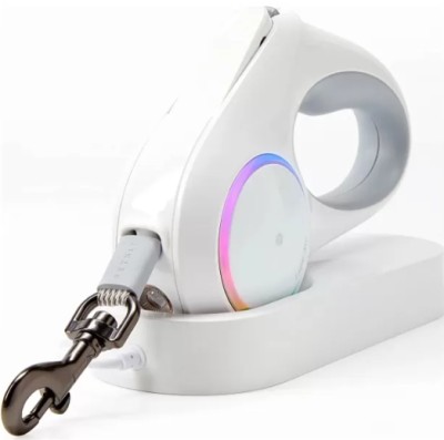 Поводок-рулетка со встроенным фонариком PetKit Pet Leash Go Shine 4.5м белый Поводок-рулетка со встроенным фонариком PetKit Pet Leash Go Shine 4.5м белый