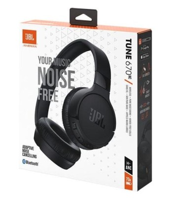 Стереонаушники Bluetooth Полноразмерные JBL T670NC черные Стереонаушники Bluetooth Полноразмерные JBL T670NC черные