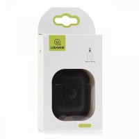 Кожаный чехол для AirPods Usams US-BH475 черный