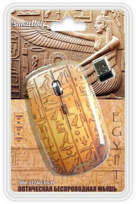 Мышь беспроводная Smartbuy 327AG Egypt USB/DPI 1000-1500-2000/4 кнопки/2AAA (SBM-327AG-EG-FC) Мышь беспроводная Smartbuy 327AG Egypt USB/DPI 1000-1500-2000/4 кнопки/2AAA (SBM-327AG-EG-FC)