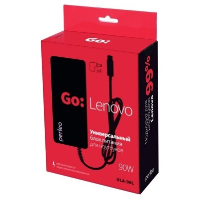 Блок питания для ноутбуков Lenovo Perfeo 90W (ULA-90L) Блок питания для ноутбуков Lenovo Perfeo 90W (ULA-90L)