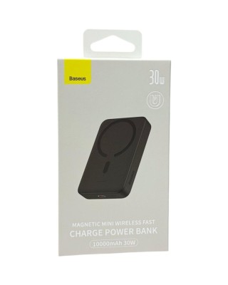 Powerbank с беспроводной зарядкой Baseus Magnetic Mini Wireless 10000mAh 30W (PPCX110201) белый Powerbank с беспроводной зарядкой Baseus Magnetic Mini Wireless 10000mAh 30W (PPCX110201)  оснащен портом ввода/вывода USB-C. Интеллектуальная схема автоматически адаптирует текущие параметры к заряжаемому устройству. Он поддерживает двухстороннюю быструю зарядку в стандарте Power Delivery + Quick Charge 3.0 мощностью 20 Вт . Продукт также поддерживает беспроводную зарядку MagSafe, которая доступна на последних моделях iPhone. С этой опцией телефон автоматически удерживается на банке питания и точно подключается к нему, предотвращая утечку питания. Компактный дизайн Power Bank идеально помещается на задней панели смартфона с технологией MagSafe, поэтому он не будет мешать отсеку для камеры. Материал: ABS+PC
Емкость: 10000 мАч / 3,85 В (23,1 Втч)
Номинальная емкость: 5800 мАч (5 В/2,4 А)
Входной порт:
Тип С: 5 В/2,4 А; 9В/2А
Выход:
Тип-C: 30 Вт
Беспроводное соединение: 5 Вт/7,5 Вт/10 Вт/15 Вт
Общая выходная мощность: 5 В/3 А макс.