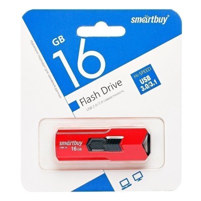 3.0 USB флеш накопитель Smartbuy 16GB Stream Red (SB16GBST-R3) 3.0 USB флеш накопитель Smartbuy 16GB Stream Red (SB16GBST-R3)
