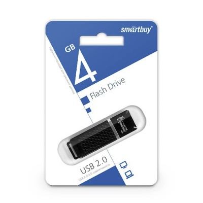 USB флеш накопитель Smartbuy 4GB Quartz series Black (SB4GBQZ-K) USB флеш накопитель Smartbuy 4GB Quartz series Black (SB4GBQZ-K)