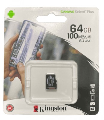 micro SDXC карта памяти Kingston 64GB Class10 100R A1 Canvas Plus без ад..(SDCS2/64GBSP) micro SDXC карта памяти Kingston 64GB Class10 100R A1 Canvas Plus без ад..(SDCS2/64GBSP)