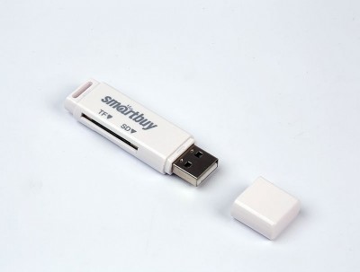 Картридер Smartbuy 715 USB - SD/microSD (SBR-715-W) белый Картридер Smartbuy 715 USB - SD/microSD (SBR-715-W) белый