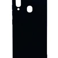 Чехол-накладка для Samsung Galaxy A30 силикон матовый чёрный