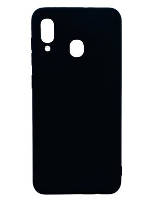Чехол-накладка для Samsung Galaxy A30 силикон матовый чёрный Чехол-накладка для Samsung Galaxy A30 силикон матовый чёрный