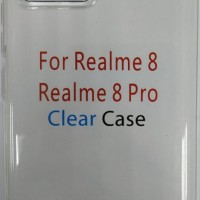 Чехол-накладка силикон 1.0мм Realmi 8 Pro прозрачный