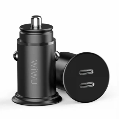 Автомобильное зарядное устройство WiWU PC400 40W 2C черное Автомобильное зарядное устройство WiWU PC400 40W 2C черное