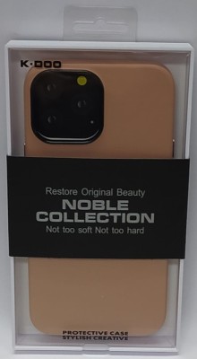 Накладка для i-Phone 13 Pro Max K-Doo Noble кожаная пудро Накладка для i-Phone 13 Pro Max K-Doo Noble кожаная пудро