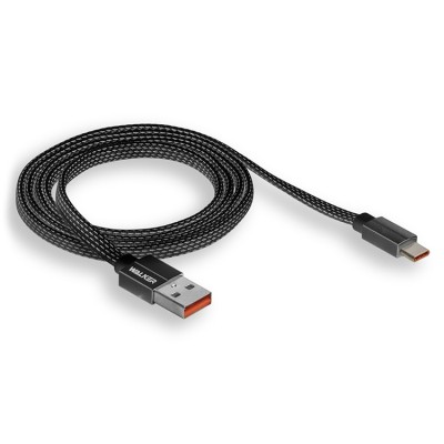 Usb Кабель-зарядка Type-C Walker C755 1м 3.1A черный Usb Кабель-зарядка Type-C Walker C755 1м 3.1A черный
