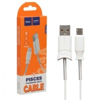 Usb Кабель-зарядка Micro Hoco X24 Pisces 2.4A 1м силиконовый белый
