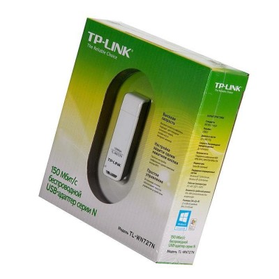 USB-адаптер беспроводной TP-Link TL-WN727N скорость до 150 Мбит/с белый USB-адаптер беспроводной TP-Link TL-WN727N скорость до 150 Мбит/с белый