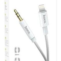 Кабель-переходник Hoco UPA19 Lighting (папа) на AUX 3.5мм (папа) 1м серебристый