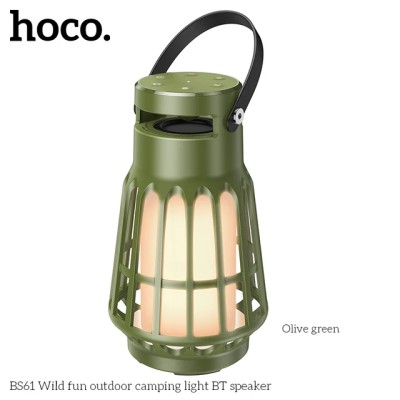 Bluetooth колонка/кемпинговая лампа Hoco BS61 черная Bluetooth колонка/кемпинговая лампа Hoco BS61 черная