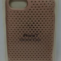 Накладка для i-Phone 7 силикон в сетку под оригинал, розовая
