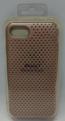 Накладка для i-Phone 7 силикон в сетку под оригинал, розовая Накладка для i-Phone 7 силикон в сетку под оригинал, розовая