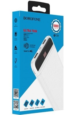 Powerbank Borofone BT29 10000mAh 2USB 2A белый Powerbank Borofone BT29 10000mAh 2USB 2A белый