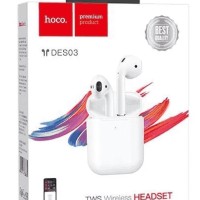 Беспроводные наушники TWS Hoco DES03 BT5.0/30mAh/3ч белые