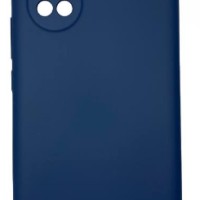 Накладка для Huawei Nova 8 Silicone cover без логотипа темно-синяя
