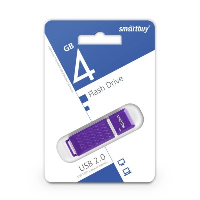 USB флеш накопитель Smartbuy 4GB Quartz Violet (SB4GBQZ-V) USB флеш накопитель Smartbuy 4GB Quartz Violet (SB4GBQZ-V)