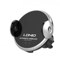 Держатель c беспроводной зарядкой в воздуховод LDNIO MA20 (MagSafe) 15W с зажимом черный